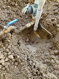 PVC water line repair